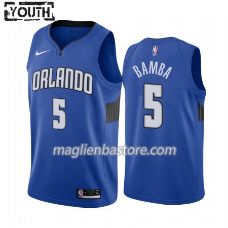 Maglia NBA Orlando Magic Mohamed Bamba 5 Nike 2019-20 Statement Edition Swingman - Bambino